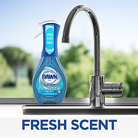 Dawn Platinum Powerwash Dishwashing Spray Fresh Scent 16 Oz Bottle